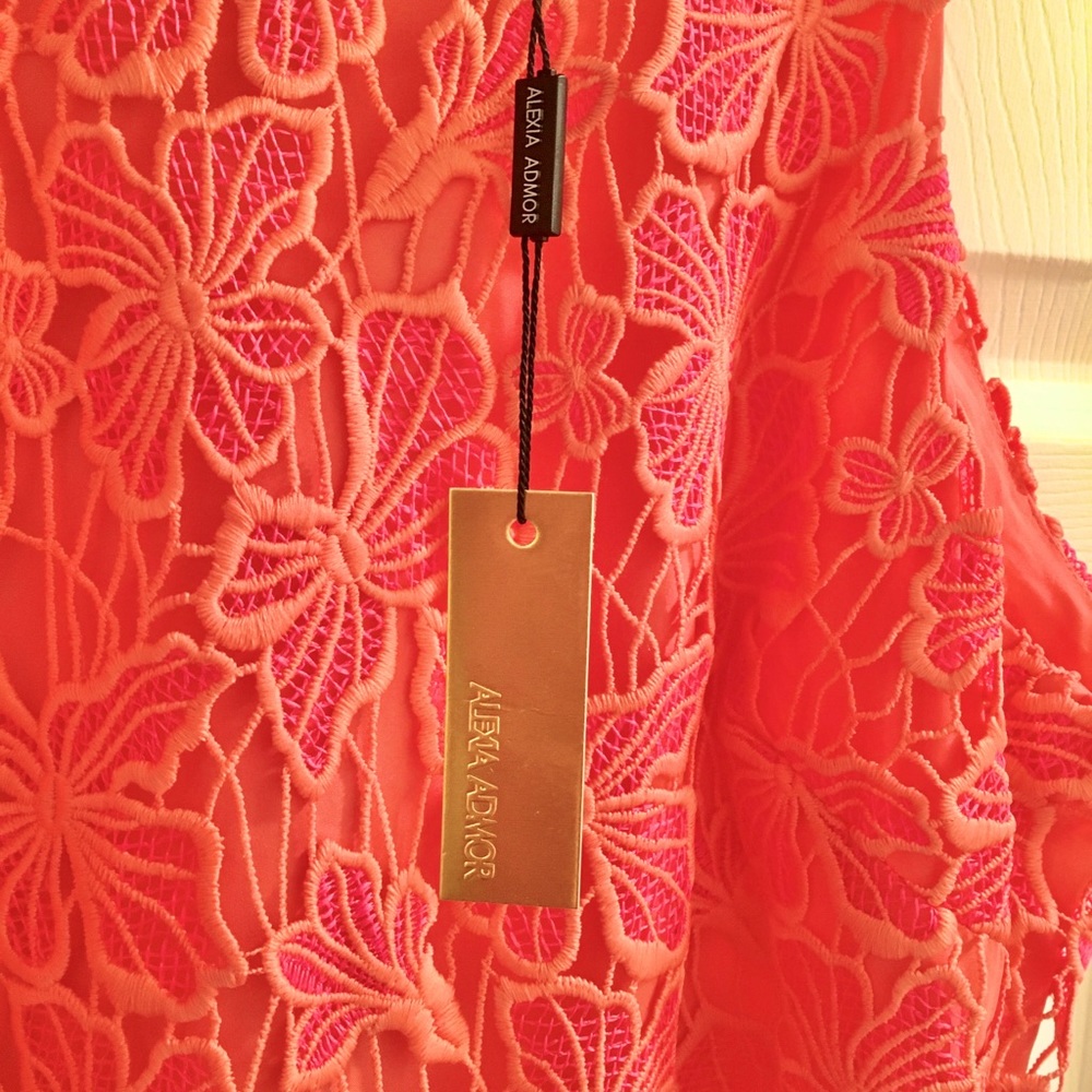 Alexia Admor Coral Reese Halter Lace Midi Sheath Dress - Picture 10 of 16